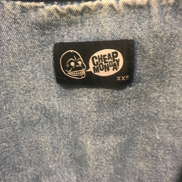 Cheap Monday denim shirt in size XXS - Picture 2 of 4
